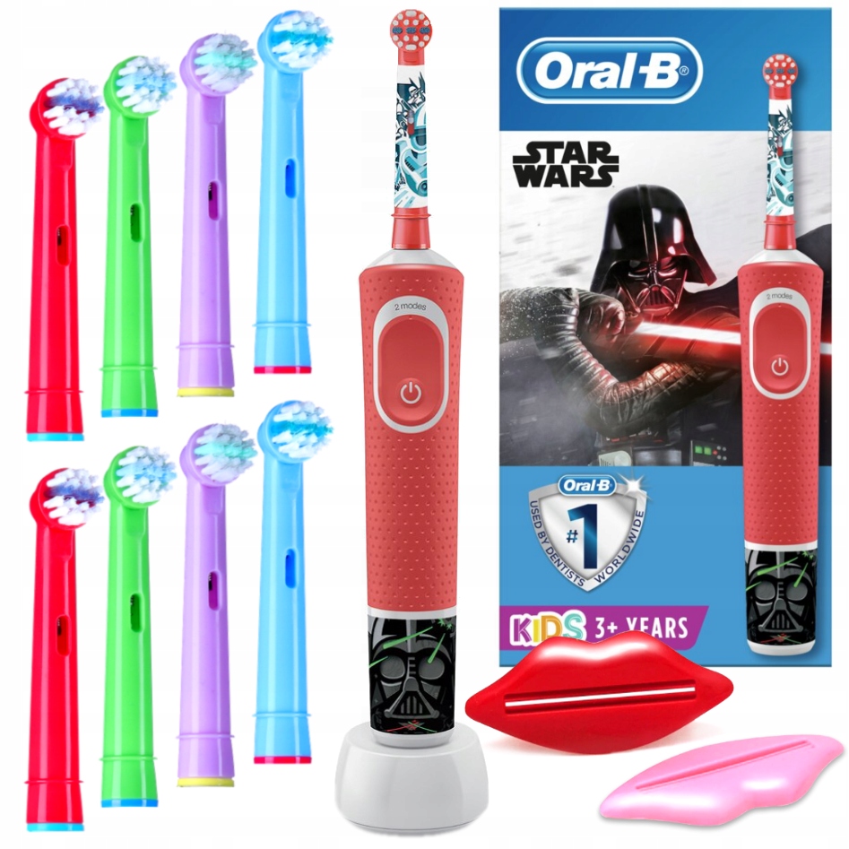 Oral-B D100 Kids Star Wars elektrická zubná kefka D100.413.2K + 2 ďalšie produkty